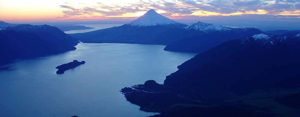 Lakes and Volcanoes - Courtesy of Andean Crossing